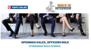 HDFC Sales walk in