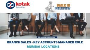 Kotak Securities Freshers Walk-in