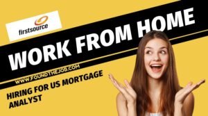 Firstsource Work From Home Walkin Drive 2024