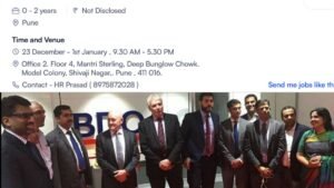BDO India Walk-in Drive in Pune for 12 Pass, Any Graduate for voice process