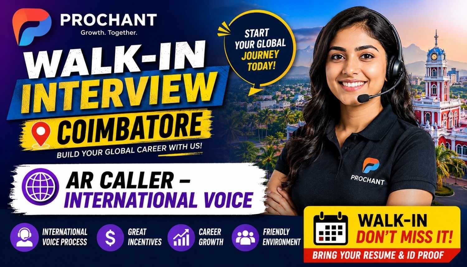 Prochant Walk-in Interview in Coimbatore